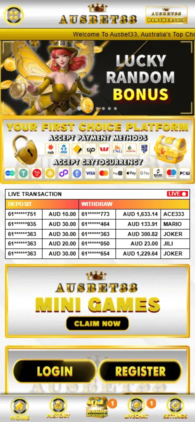Ausbet33 Casino mobile home